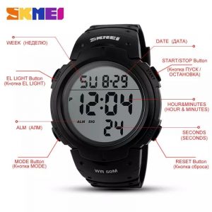 Skmei digital 50m water resistant Sports wrist watch