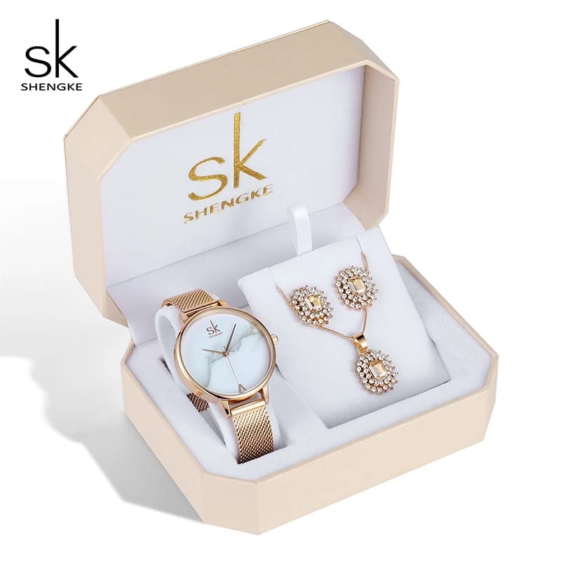 Share 114+ watch necklace and earring set super hot