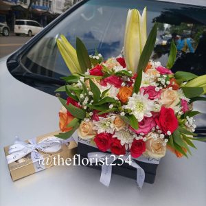 Cubical Flower With Ferrero 8pcs