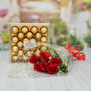 Ferrero Rocher 24pcs With Roses